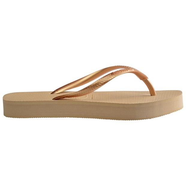 Havaianas - Women's Slim Flatform Golden Flip Flops