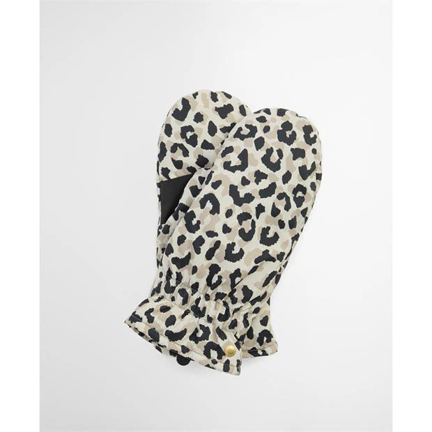 Barbour International - Harley Leopard Waterproof Mittens