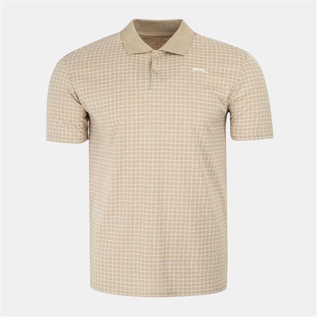 Slazenger - Check Golf Polo Mens