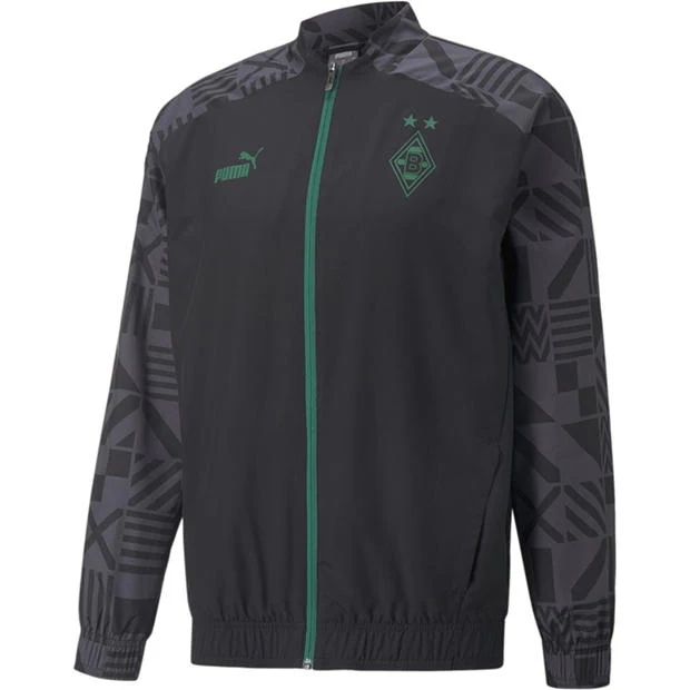 Puma - Men's Prematch Borussia Monchengladbach Waterproof Lightweight Rain Anorak