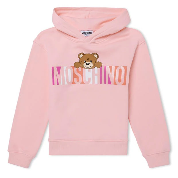 MOSCHINO - Over The Head Bear Hoodie Juniors