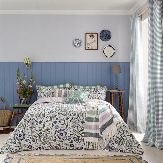 Joules - Festival Flowers Duvet Cover Set Green