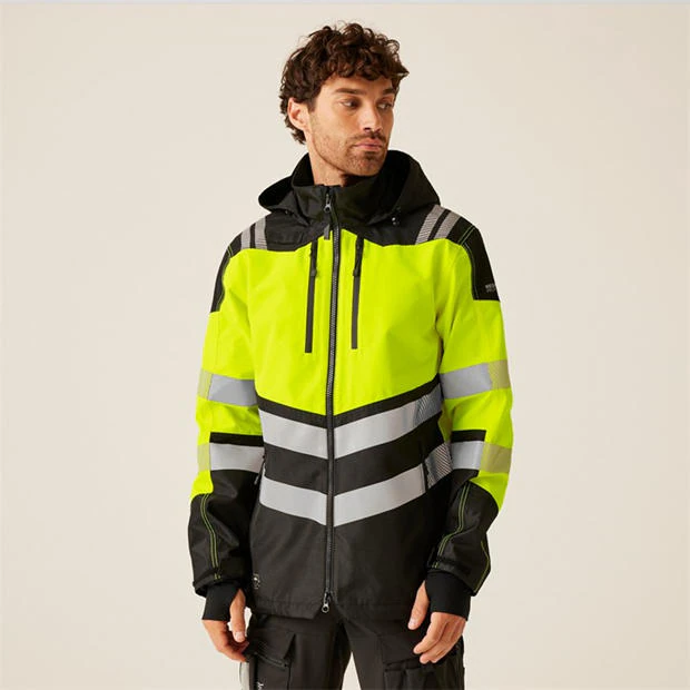 Regatta - Mens Hi-VIS X-PRO Waterproof Shell Jacket - Class