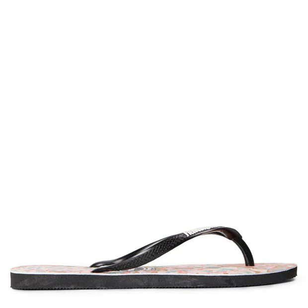 Havaianas - Women's Slim Animals Glitter Black Flip Flops