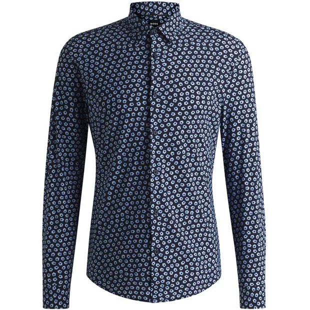 Boss - Men's P-Roan-Kent-C1-233 Patterned Long-Sleeve Shirt