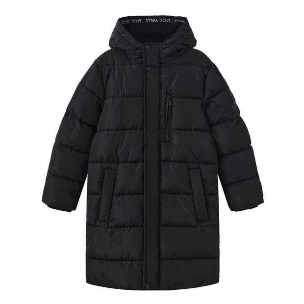Jack Wills - Kids' JW Hooded Long Sleeve Long Puffer Jacket