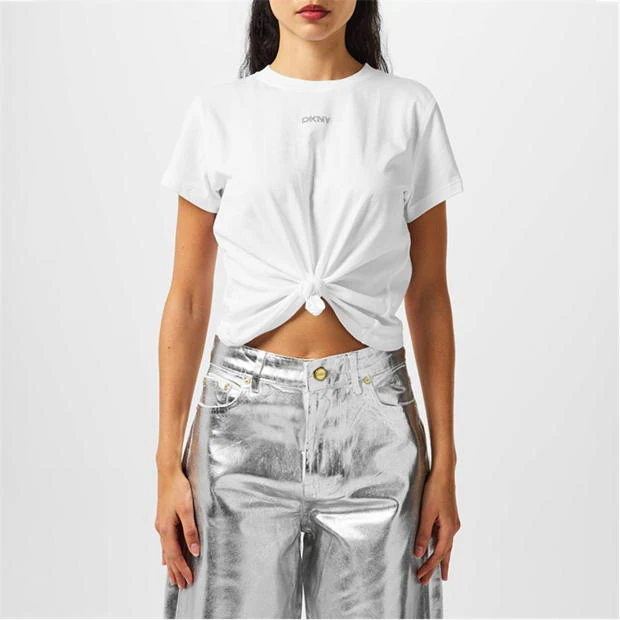 DKNY - Women's Stud Logo Oversized T-Shirt