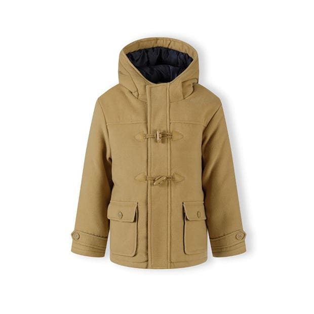 Minoti - Boys padded jacket with toggle fastenings beige