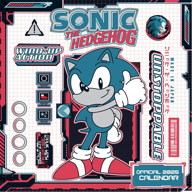 Sonic - Studio Sonic the Hedgehog Official 2025 Calendar