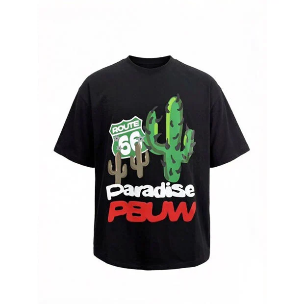 PRETTY BOY UGLY WORLD - The Pretty Boy Ugly World Cotton Short Sleeve Crew Neck Oversized Fit T-Shirt Mens