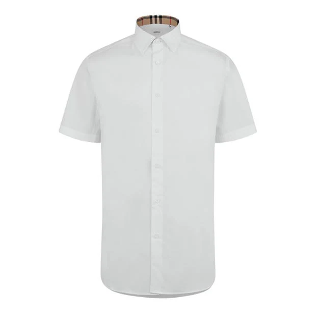 BURBERRY - Men's Embroidered Cotton Sherfield Ekd Button Shirt