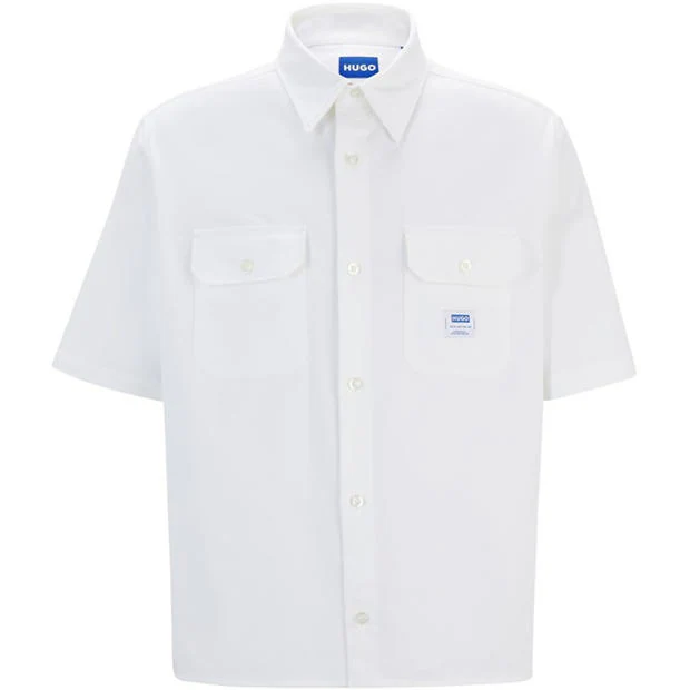 Hugo - Men's Ekyno Short-Sleeve Plain Shirt