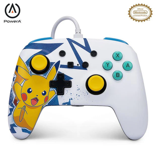 PowerA - Enhanced Wired Controller for Nintendo Switch - Pikachu High Voltage