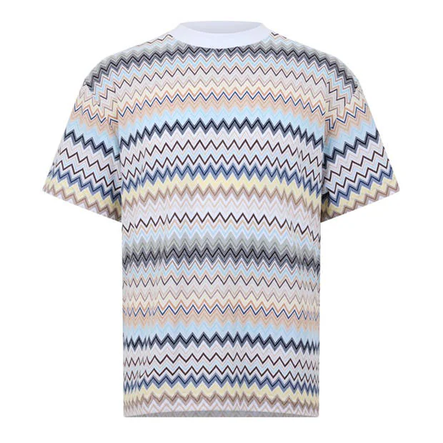 MISSONI - Men's Pattern Regular Fit T-Shirt