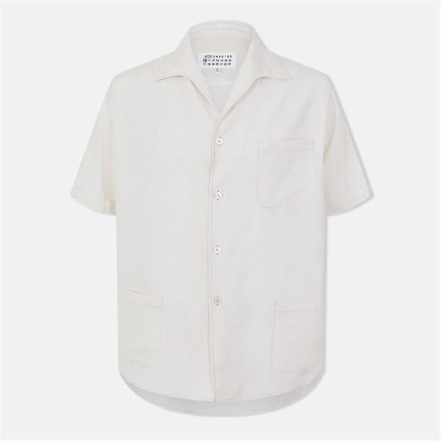 MAISON MARGIELA - Men's Short Sleeve Plain Shirt