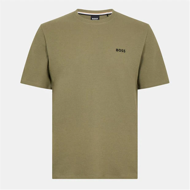 Boss - Mens BOSS Bodywear Waffle T-Shirt with Structured Design