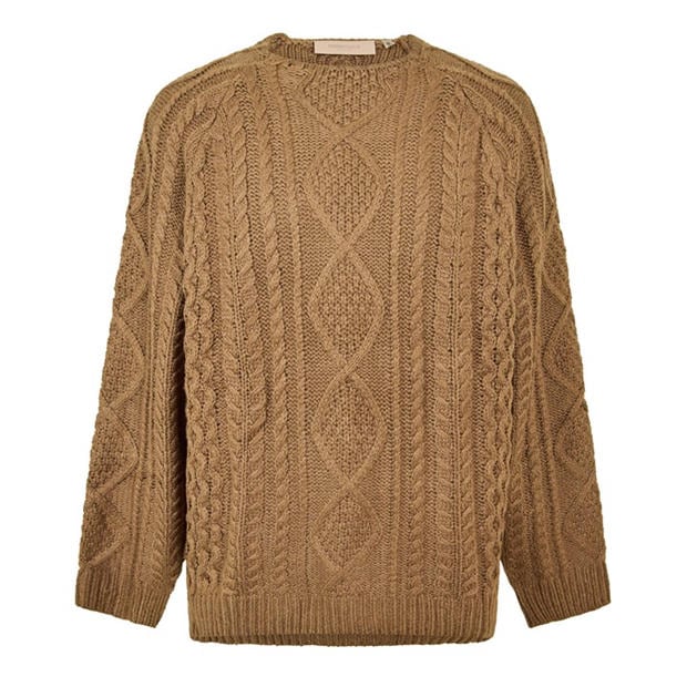 FEAR OF GOD ESSENTIALS - Men's Cable Knit Jumper