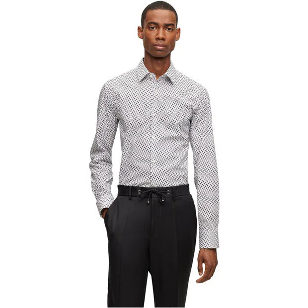 Boss - Men's H Hank S Kent Long Sleeve Plain Shirt