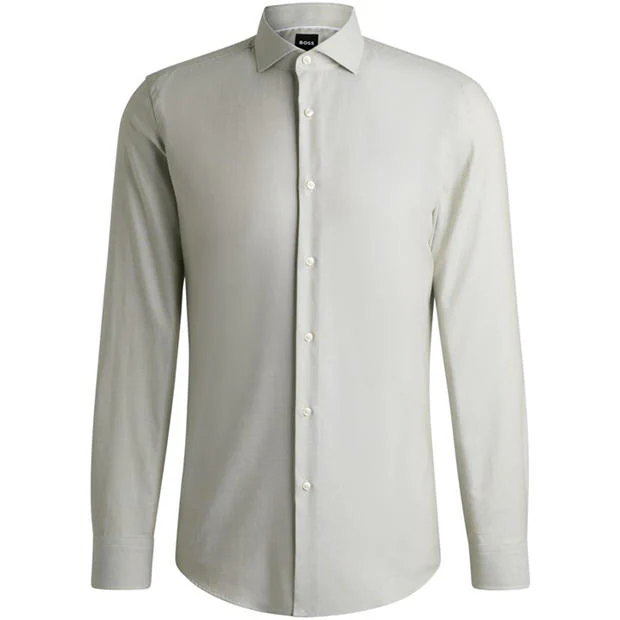 Boss - Men's H Hank Spread Long Sleeve Oxford Shirt
