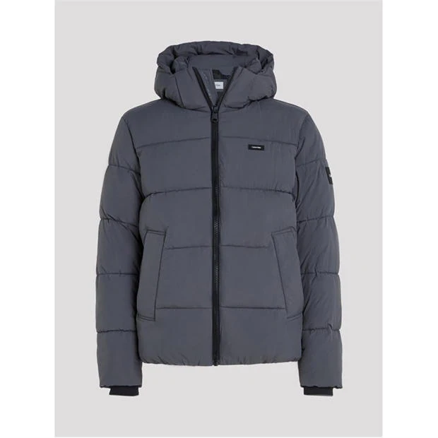 Calvin Klein - Men's  Weather-Resistant Long Sleeve Short Puffer Jacket