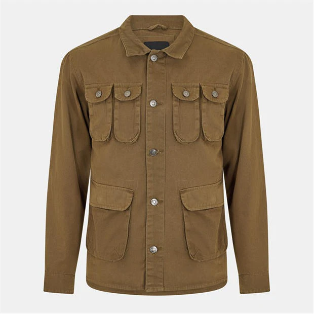 Brave Soul - Mens Lightweight Jacket with Multi Pocket Detail