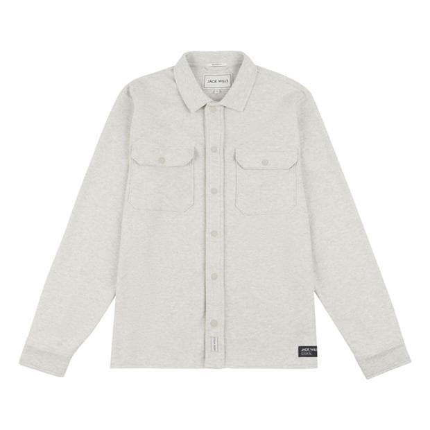 Jack Wills - Men's Pique Long Sleeve Relaxed Fit Overshirt