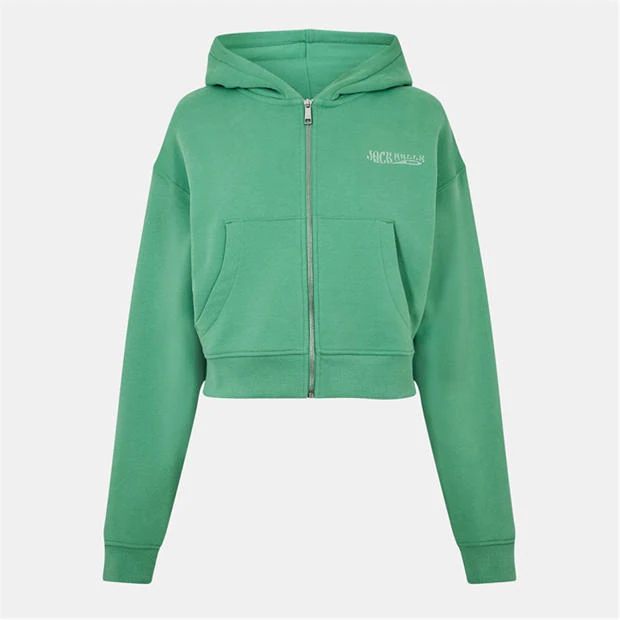 Jack Wills - Crop Zip-Through Hoodie