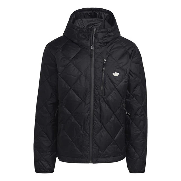adidas Originals - Men's Down Quilted Hooded Hip Length Puffer Jacket