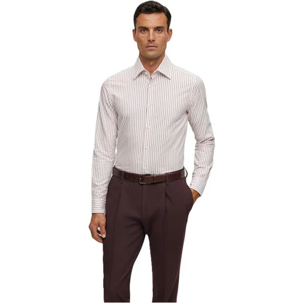 Boss - Men's Long Sleeve Plain Shirt