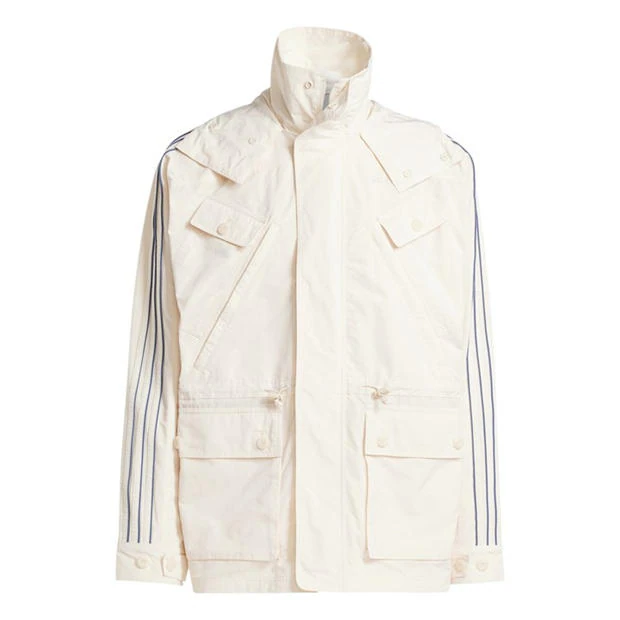 adidas Originals - Men's Adidas Originals Funnel Neck 4 Pocket 3-Stripes Windbreaker