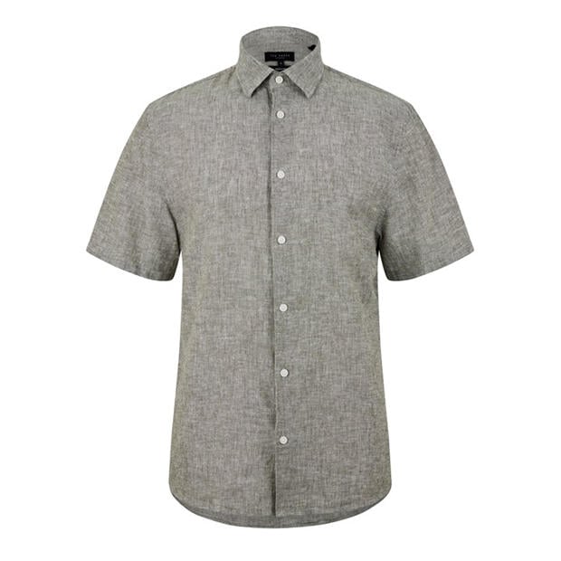 Ted Baker - Men's Short-Sleeve Plain Shirt