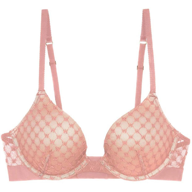 Wolford - Sheer Logo Push-Up Demi Bra