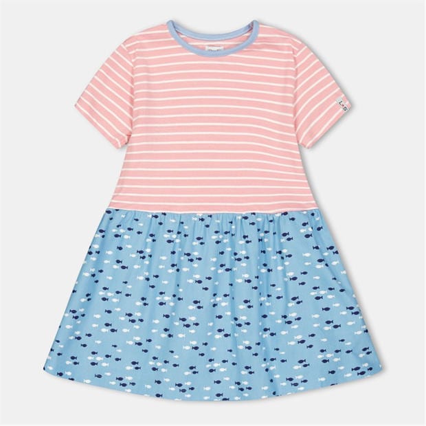 Lilly and Sid - Kids' Fabric Mix A-Line Dress