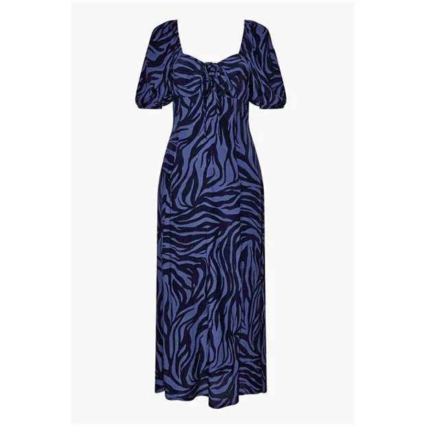 Great Plains - Women's Zebra Short-Sleeve Maxi Dress
