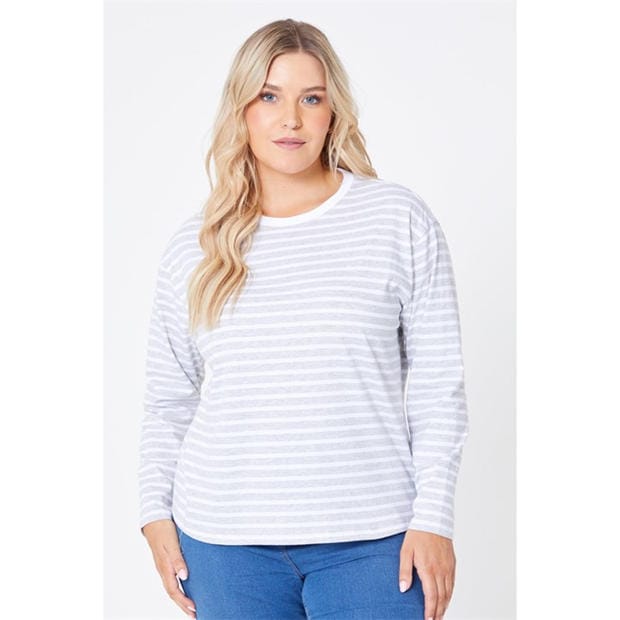 Be You - Ladies Long Sleeve Stripe T-Shirt