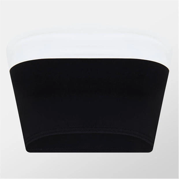 Missy Empire - Contrast Fold Over Bardot Top