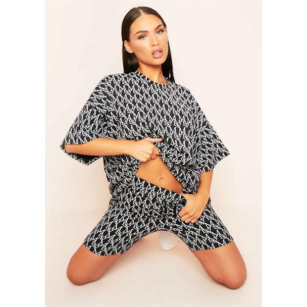 Missy Empire - Missy Print Branded Oversized T-Shirt