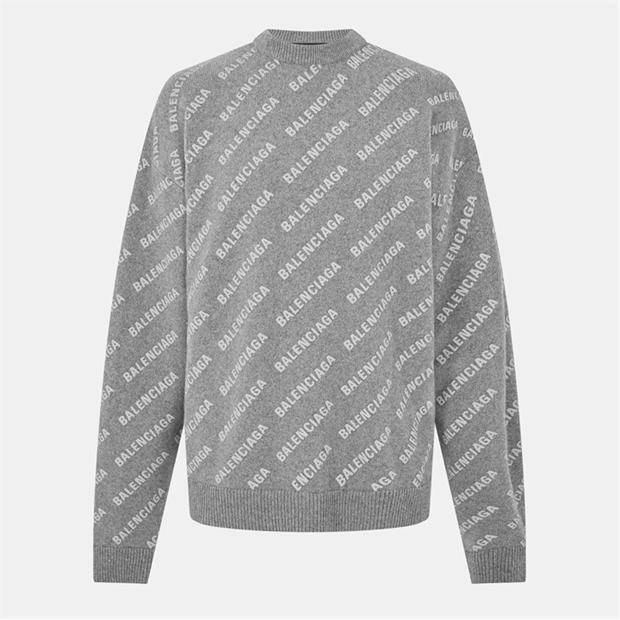 BALENCIAGA - All Over Logo Sweater