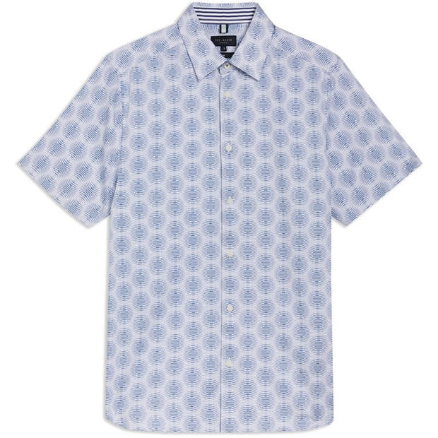 Ted Baker - Men's Short-Sleeve Patterned Shirt