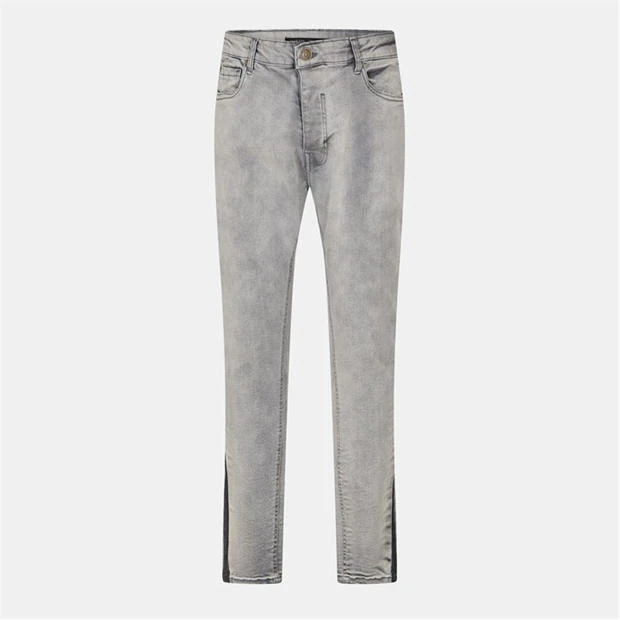 Brave Soul - Grey Wash Skinny Jean with Stripe