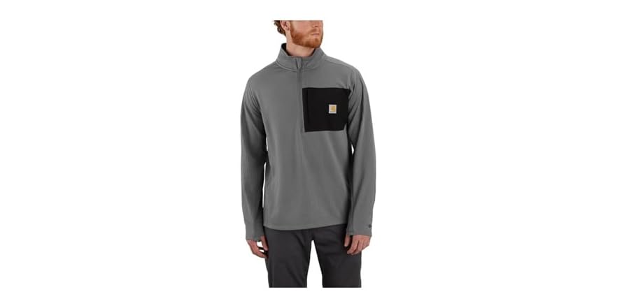 Carhartt Men Force Relaxed Mock Neck T-shirt
