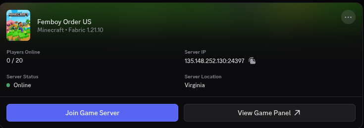 Femboy Order Launches Minecraft Servers