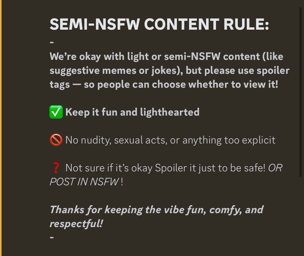 UPDATED RULES TO STOP THE CONFUSION OF WHAT IS ALLOWED …