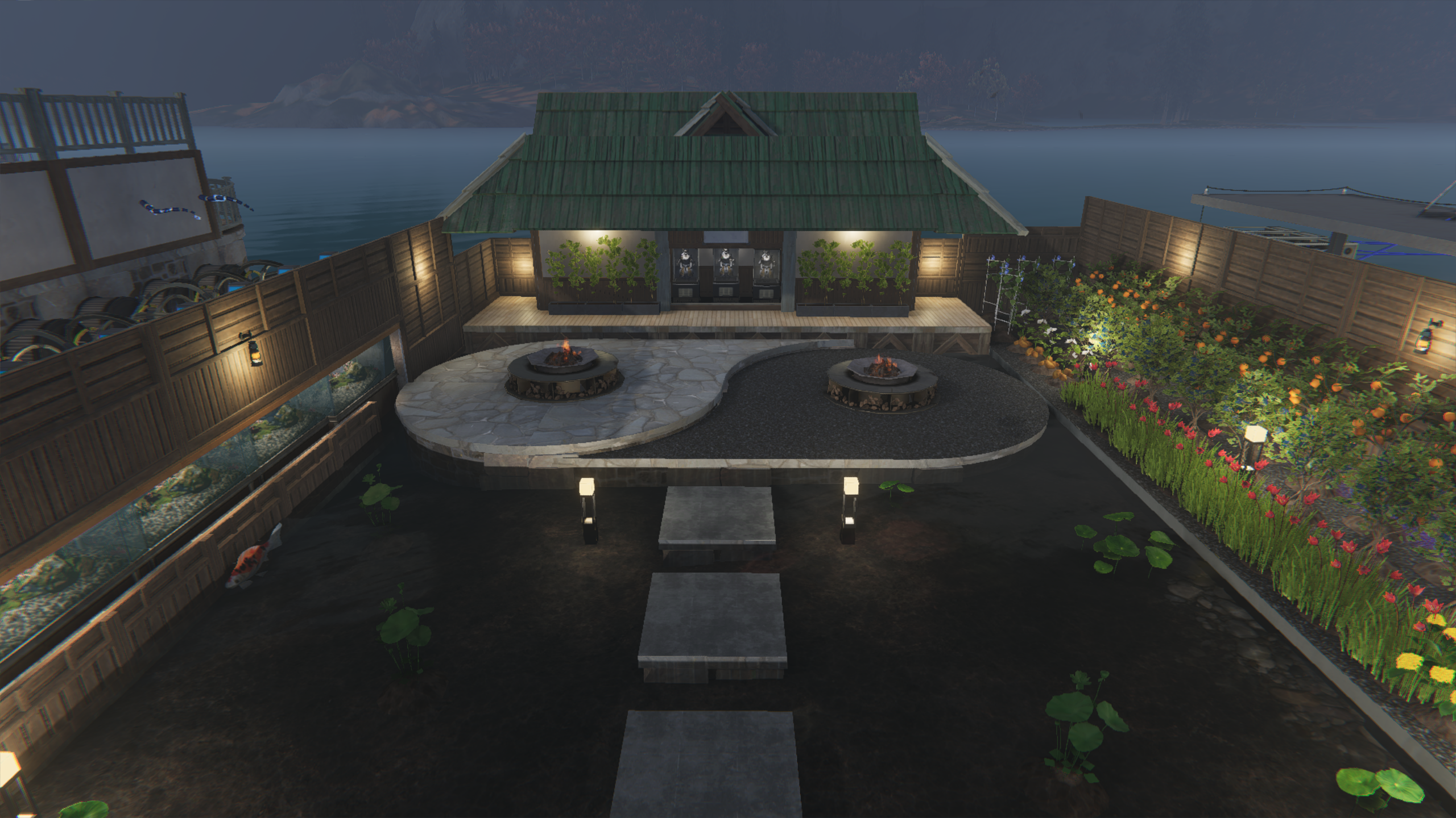 How to: Pond with Koi & Ying Yang