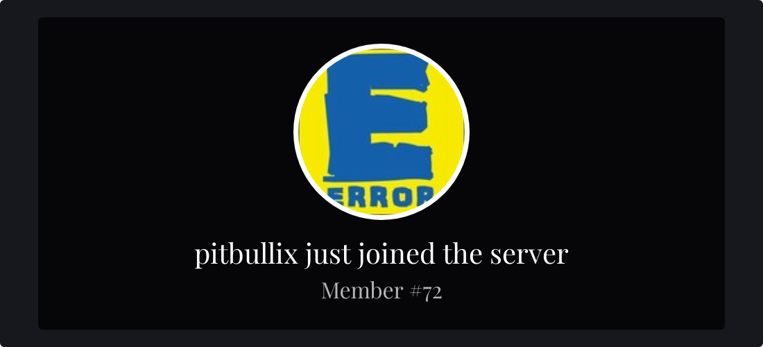 Hey @Pitbullix, welcome to **RebelHub Community**! ![card.png](https://cdn.discordapp.com/attachments/1423972945591664712/1454436492708417639/card.png?ex=69da3109&is=69d8df89&hm=2231ea0918d3f3138ac3281b5c2e88e673909e35961836083e6bc92cec7845b9&)