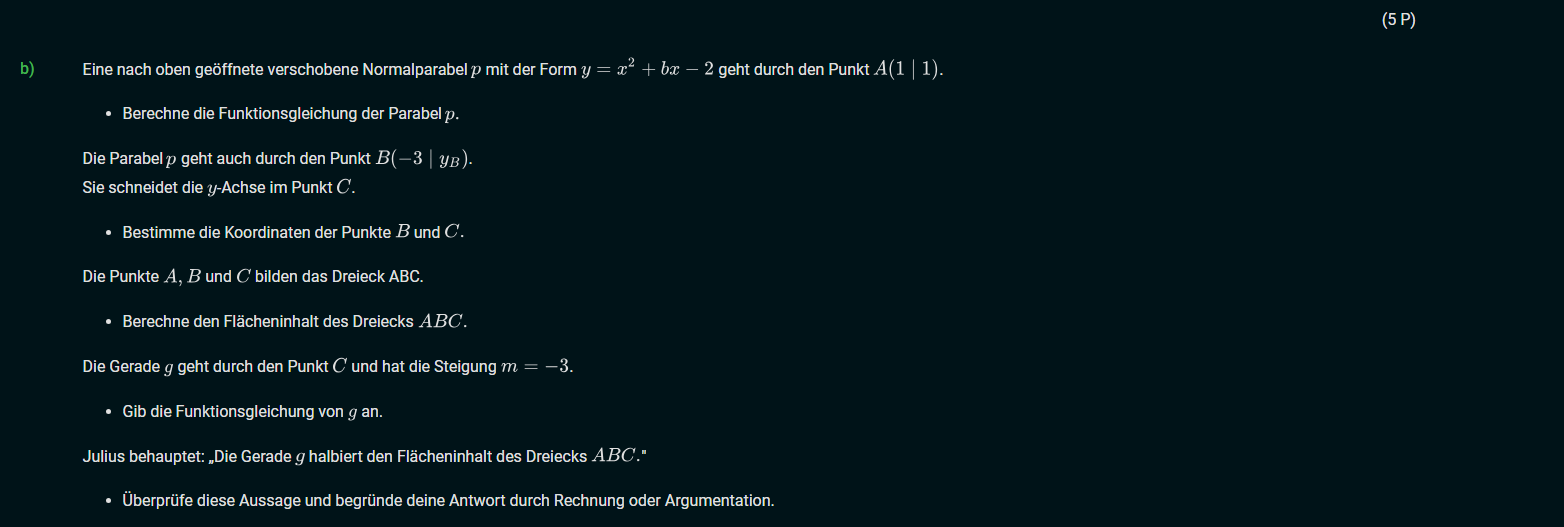 2023 B Aufgabe 1 Teil 2