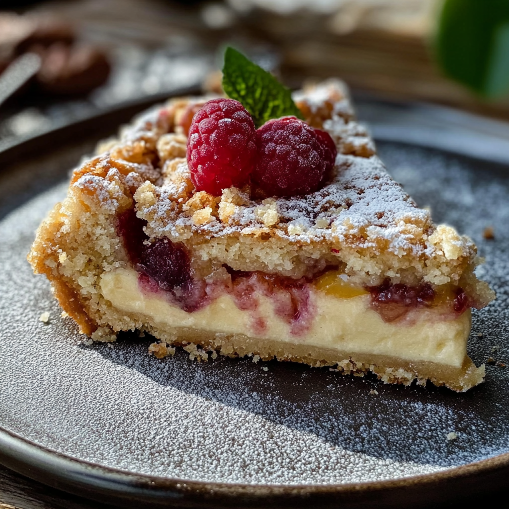 Zwetschgen-Käsekuchen mit Zimt-Streuseln