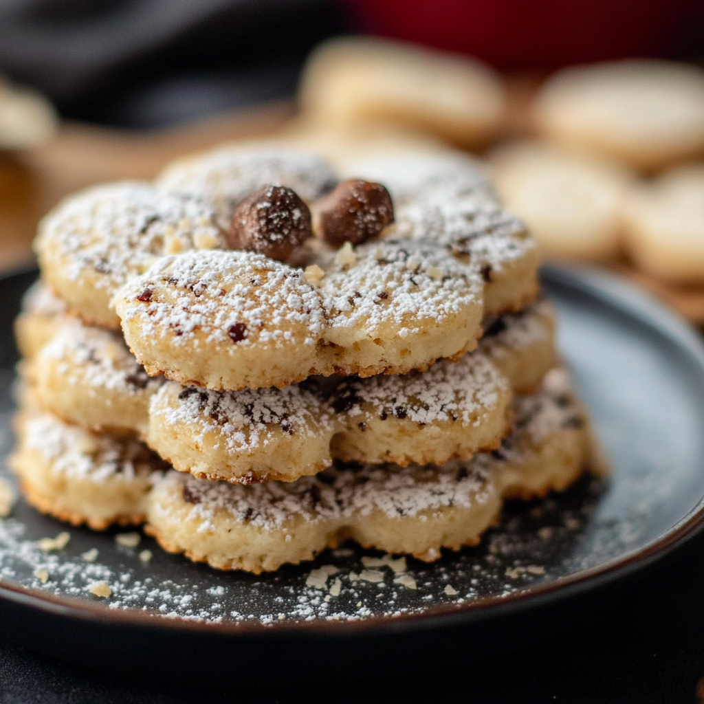 Mohn-Marzipan-Plätzchen mit Pflaumenmus