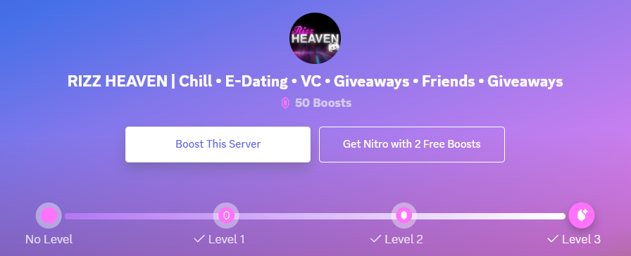 RIZZ HEAVEN Hits 50 Boosts — Big Milestone