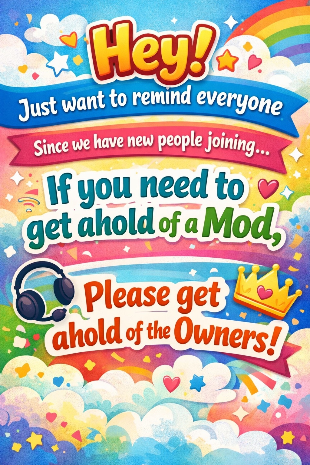 /h0e Owners Reminder DM Owners for Mods